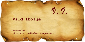 Vild Ibolya névjegykártya